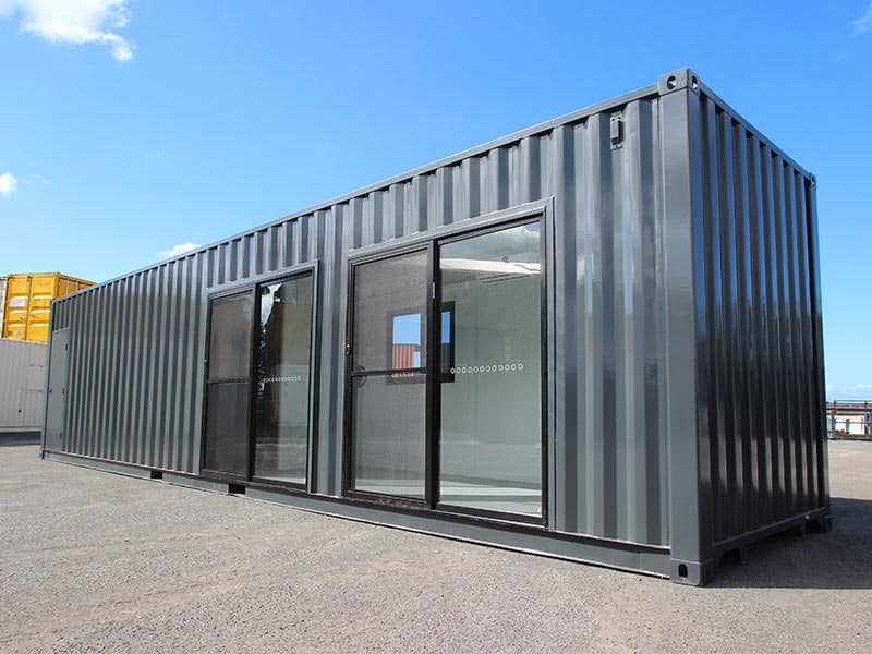 Container home on a wide horizon